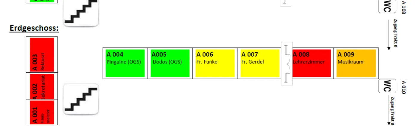 Raumplan Gebäude A